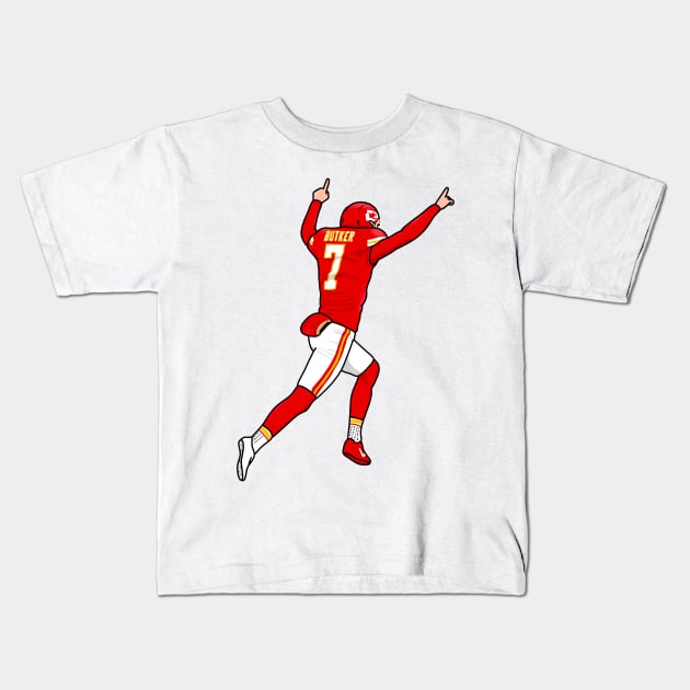 Butker The kicker Kids T-Shirt by Rsclstar